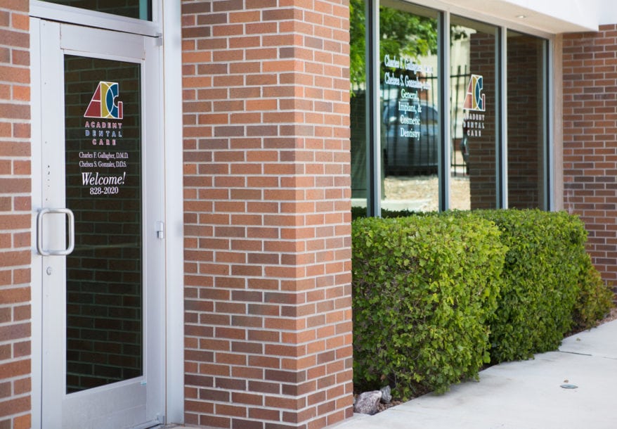 Exterior of Academy Dental Care Building in ABQ